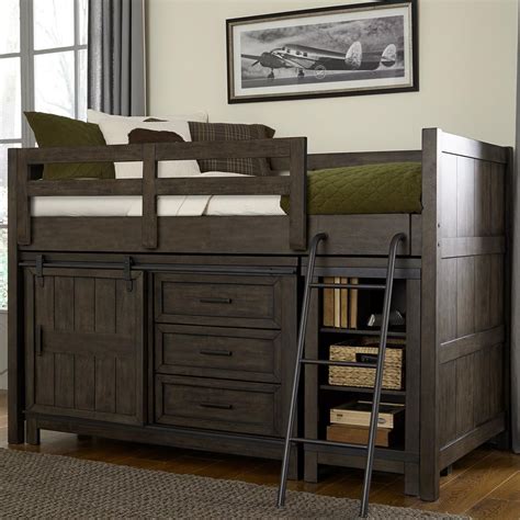 twin size loft bed with storage